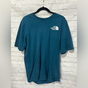 The North Face Blue Graphic T-shirt. Size Large